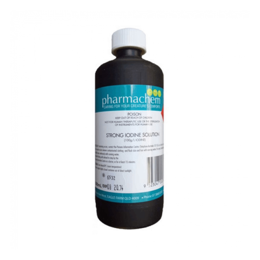 Pharmachem Strong Iodine Solution For Dogs & Cats for Dog Supplies